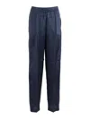 Aspesi Elasticated Trousers In Blue