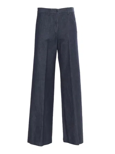 Aspesi Blue Flared Trousers