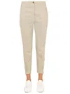 Aspesi Cropped Trousers With Pockets And Belt Loops In Beige