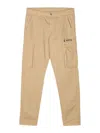 Aspesi Cargo Trousers Featuring Multiple Pockets In Gold