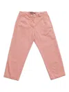 Aspesi Cotton Straight-leg Trousers In Pink