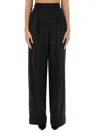 Aspesi Trousers With Multiple Pockets And Elastic Waistband In Black