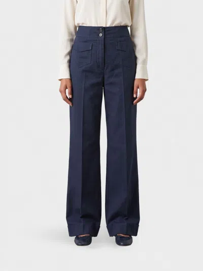 Aspesi Pants Woman In Blue