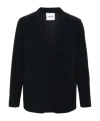 Aspesi Single-breasted Blazer In Black