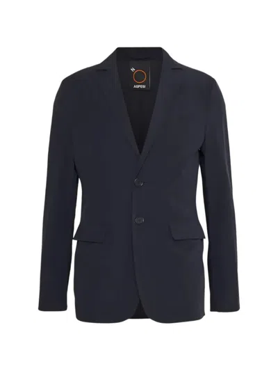 Aspesi Paperino Ii Single-breated Blazer In Blue
