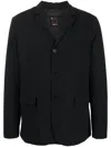 Aspesi Paperino Single-breasted Blazer In Black