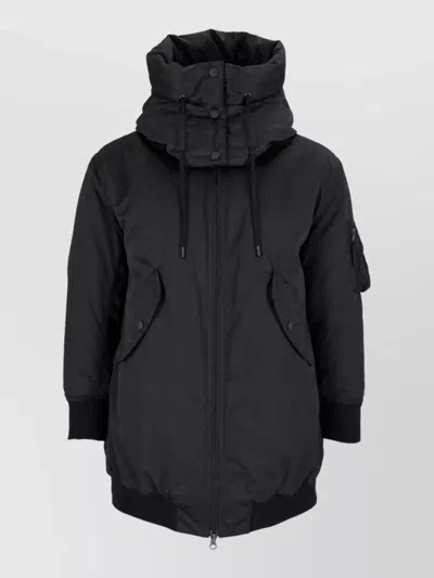 Aspesi Parka Coat In Black