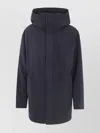 Aspesi Parka Hooded Side Pockets In Blue
