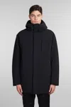 Aspesi Parka Liam Coat In Black Polyester In Black