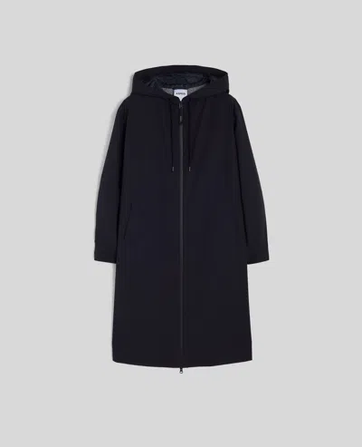 Aspesi Parka Onaku In Tessuto Tecnico Stretch - Blu