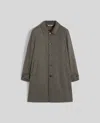 Aspesi Pascal Wool Houndstooth Coat In Green
