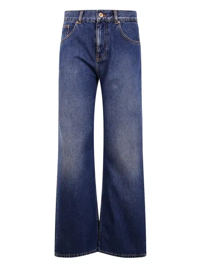 ASPESI PATCH-DETAIL COTTON JEANS