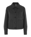 Aspesi Button-fastening Patch-pocket Jacket In Black