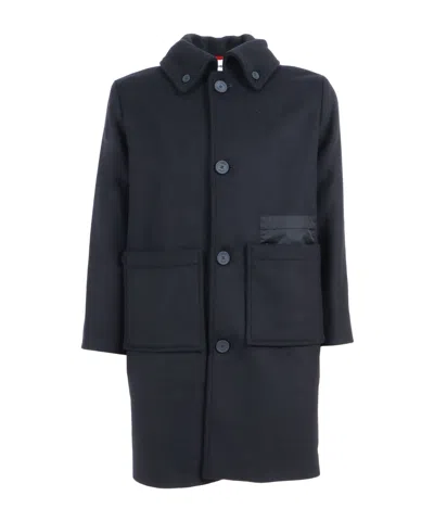 Aspesi Patch-pocket Coat In Black