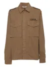 Aspesi Brown Field Shirt With Button-down Front In Brown
