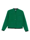 Aspesi Patch-pocket Jacket In Green
