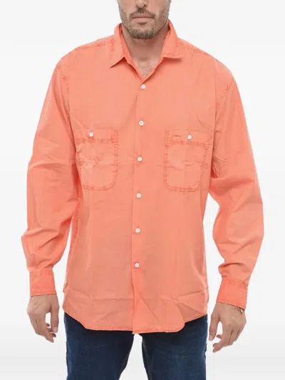 Aspesi Patch-pocket Long-sleeve Shirt In White