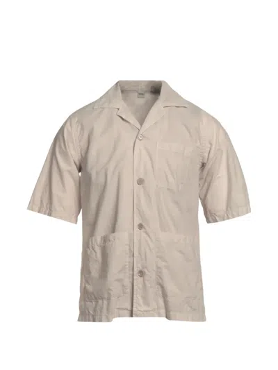 Aspesi Patch-pocket Spread-collar Shirt In Brown