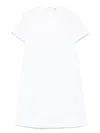 Aspesi Patterned-jacquard Mini Dress In White