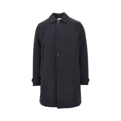Aspesi 'perfetto' Padded Twill Coat In Blue