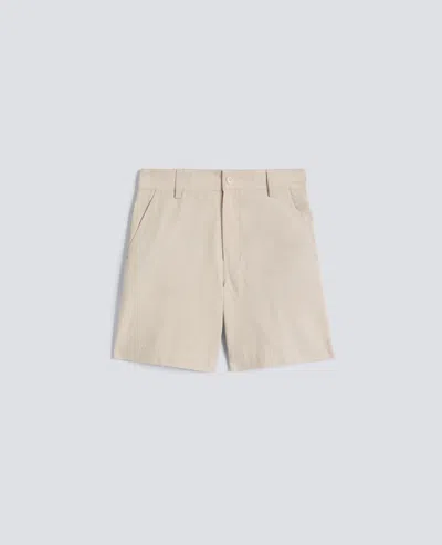 Aspesi Piece-dyed Cotton Canvas Bermuda Shorts In Neutral