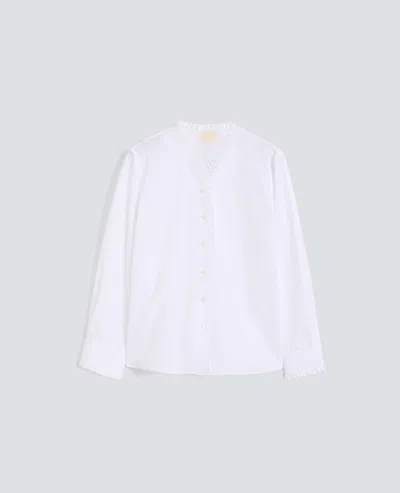 Aspesi Piece-dyed Cotton Poplin Shirt - Aa Capsule Collection In White