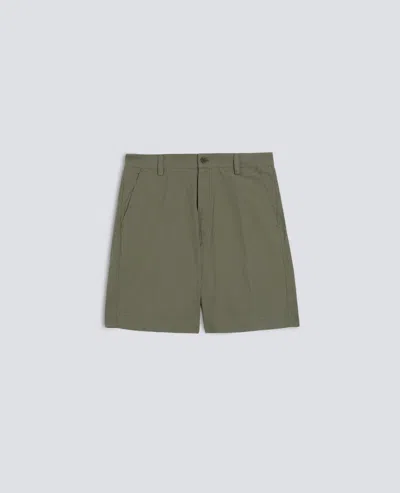 Aspesi Piece-dyed Cotton Canvas Bermuda Shorts In Green