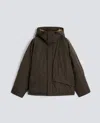 Aspesi Pinguino Technical Taffeta Jacket In Brown