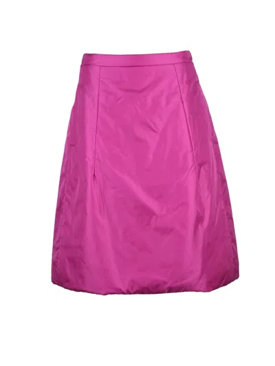 Aspesi Pink Polyamide Padded Thermore Mini Skirt