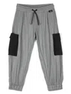 Aspesi Pinstriped Cargo Pants In Grey