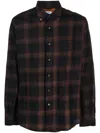 Aspesi Plaid-checked Cotton Shirt In Black