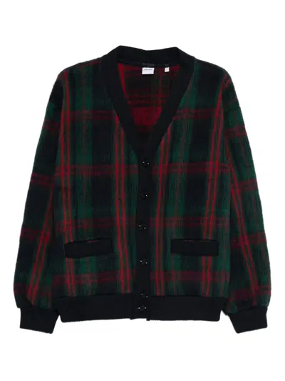 ASPESI PLAID WOOL CARDIGAN