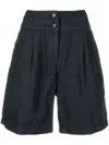 Aspesi Cotton Shorts Back Pocket In Blue