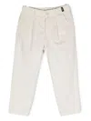 Aspesi Pleat-detail Tapered-leg Chinos In White