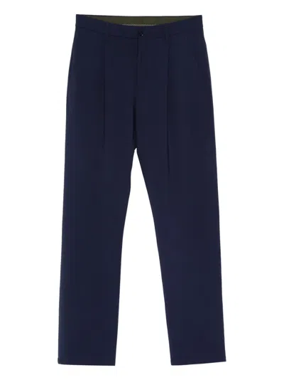 Aspesi Pleat-detailed Trousers In Blue