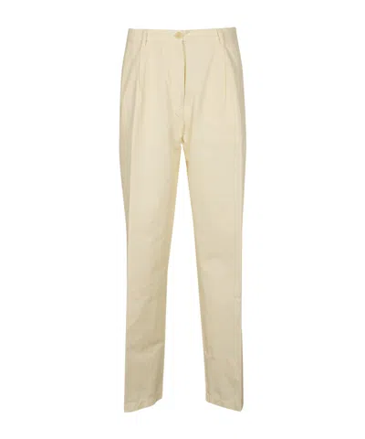 Aspesi Pleat-detailing Trousers In Brown