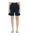 Aspesi Tailored High-waisted Cotton-linen Shorts With Pleated Front