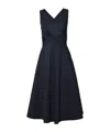 Aspesi Midnight Blue Cotton Pique Midi Dress