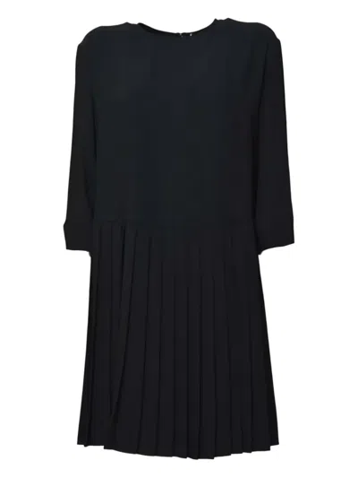 Aspesi Pleated Dress In Black