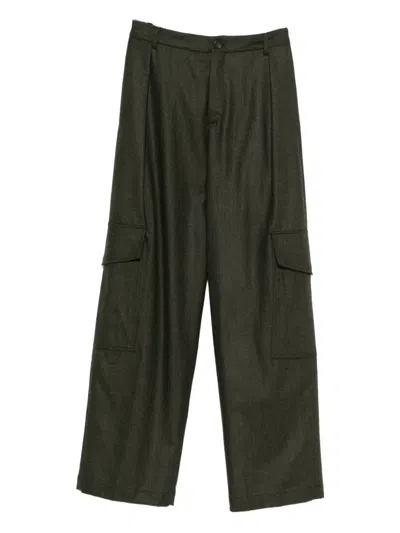 ASPESI PLEATED-FRONT CARGO TROUSERS
