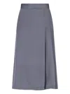 Aspesi Tailored Grey Skirt With Minimalist Aesthetic In Multi