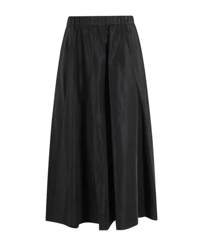 ASPESI PLEATED ELASTICATED-WAIST MIDI SKIRT