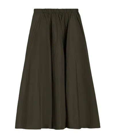 Aspesi Pleated Mid-length Dress In Brown