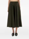 Aspesi Jupe Non Doublee En Polyester Technique In Green