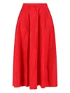 Aspesi A Mid-length Half-length Skirt In Red