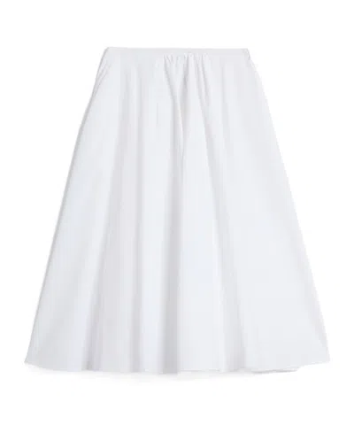 Aspesi Pleated Midi Skirt In White