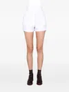 Aspesi Pleated Pocket Shorts In White