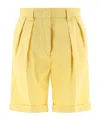Aspesi Pleat Effect Plain Trouser Shorts