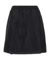 Aspesi Elasticated Skirt In Black
