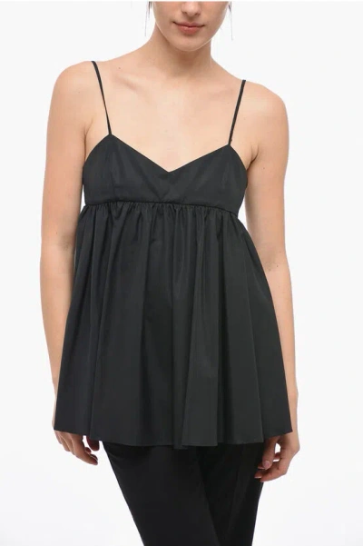 Aspesi Woman Top Black Size 6 Cotton